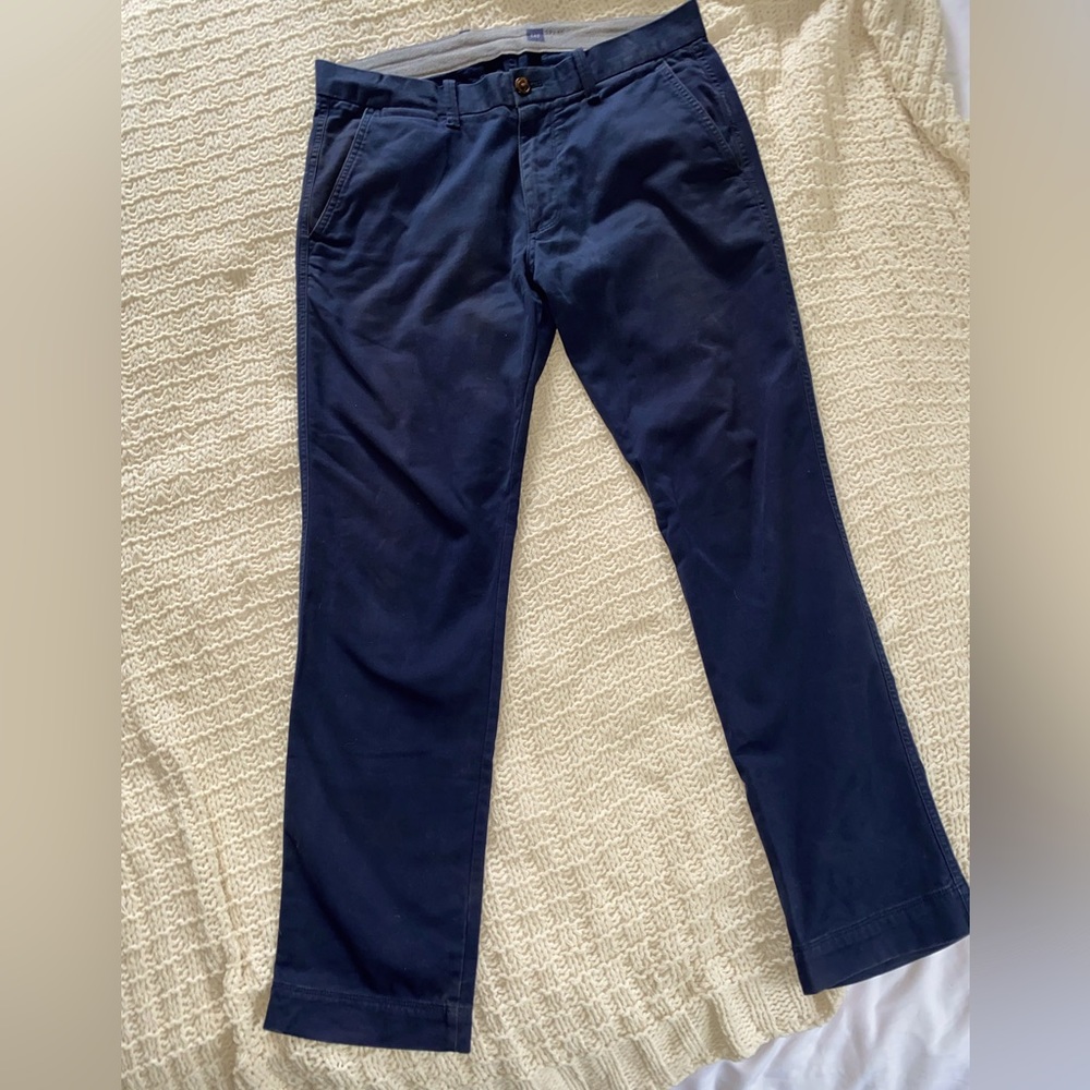 GAP navy 32” waist 30” length slim chinos